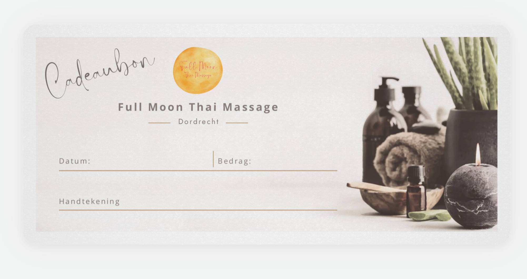 FULL MOON MSSAGE BON MASSAGE CADEAUBON