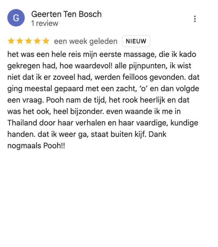 REVIEW FULL MOON THAI MASSAGE